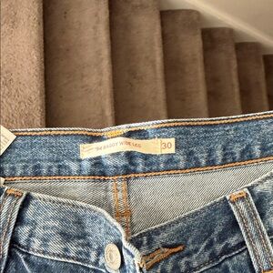 Levi's Blue Flare Wide Leg Jeans